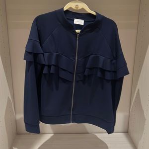 Emilia XL zip up navy jacket